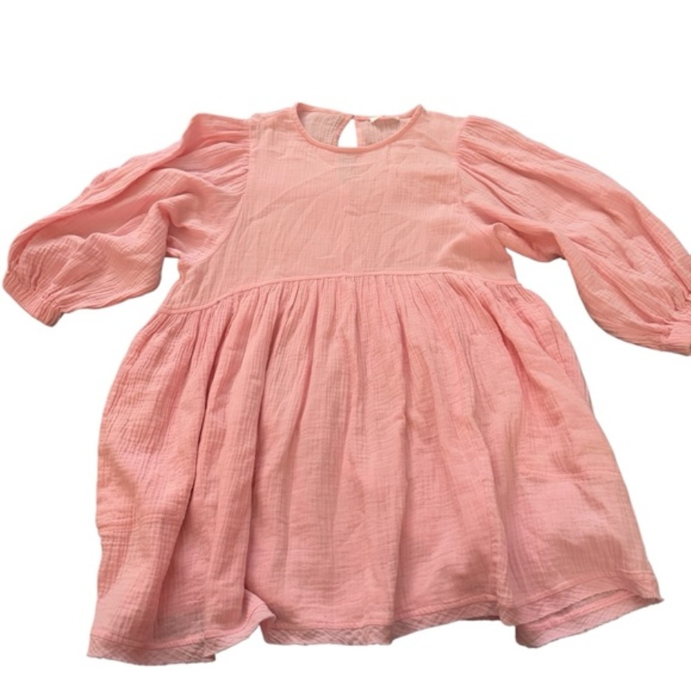 Shop Neighbor Pink Cotton Gauze Babydoll Dress Womens Size Small Cottagecore